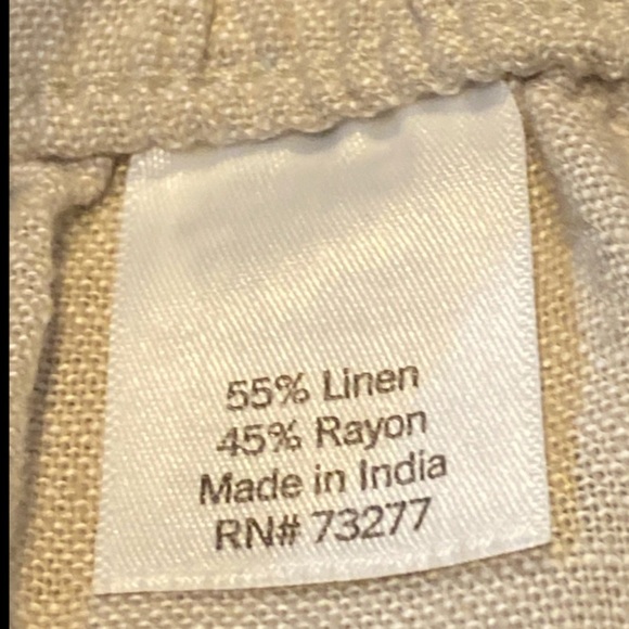 SONOMA Linen Blend High Rise Pull On Shorts XL Tan - Picture 7 of 9